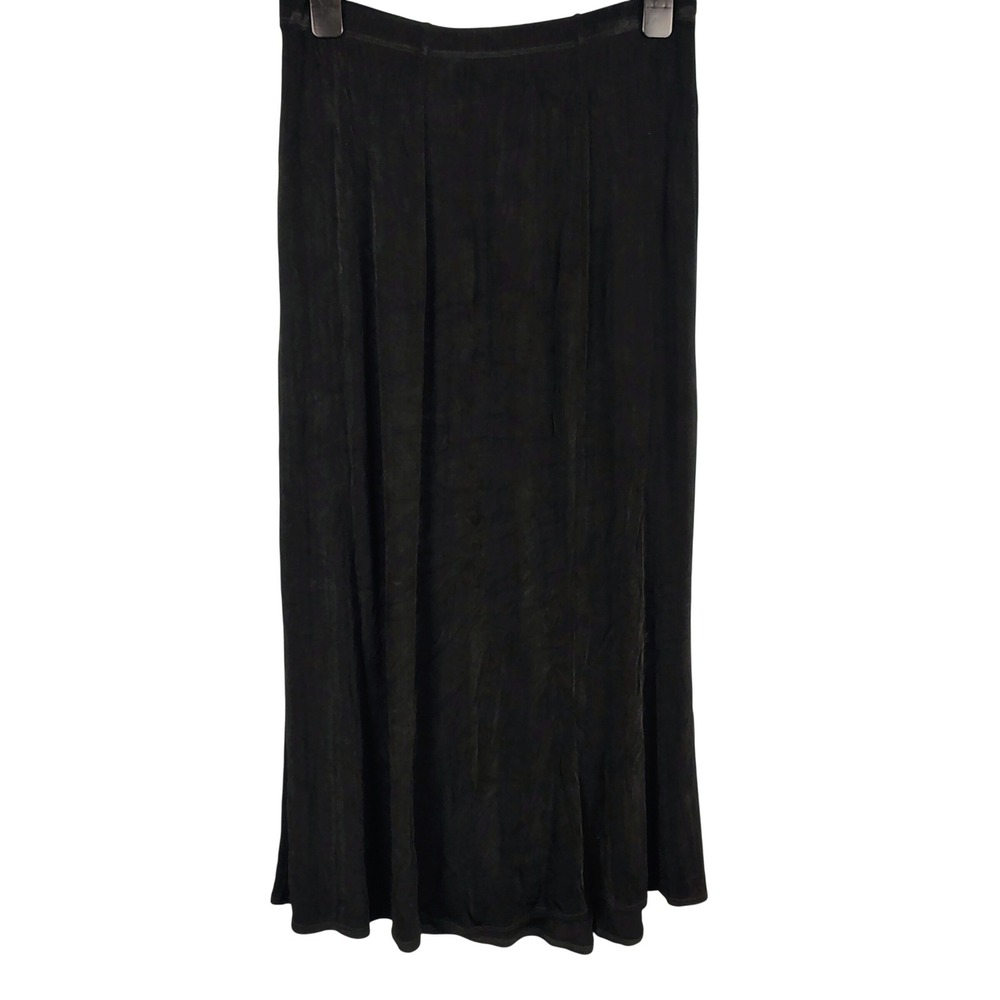 Womens SZ S Choices Black Maxi Skirt Minimalist 90s Grunge Gothcore Sleek